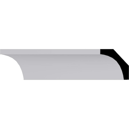 Ekena Millwork 2"H x 1 7/8"P x 2 3/4"F x 94 1/2"L Reece Traditional Smooth Crown Moulding MLD02X01X02RE